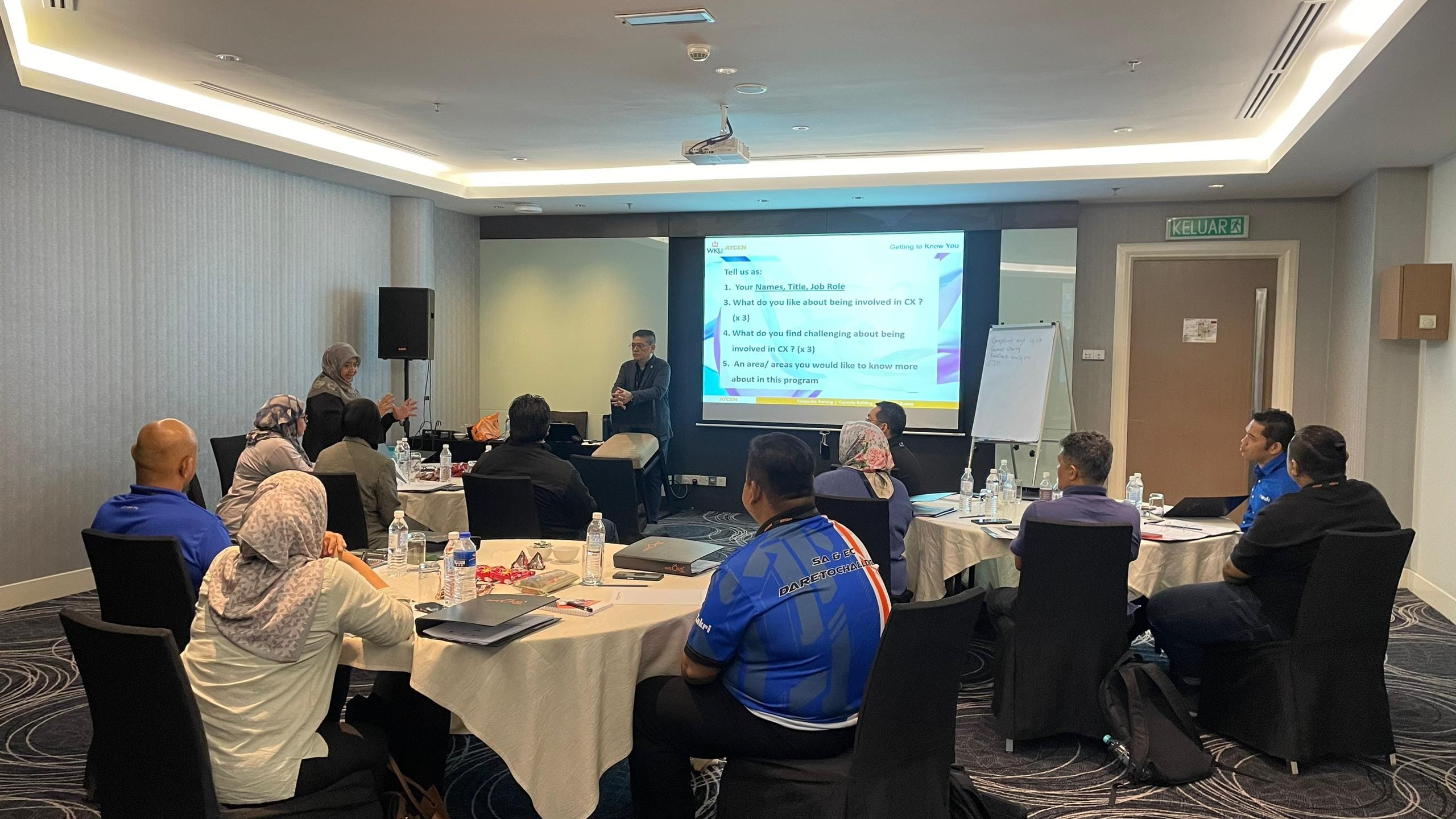 Ken Ng conducting a workshop